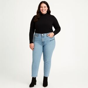 NWT Levi's Wedgie Skinny Jeans - High Waist - Raw Hem Retro Classic - Plus Size